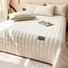 WOSTAR Soft warm plush bed sheet white coral fleece thermal bedspread quilted thicken couple luxury double bed king size 150x200 1
