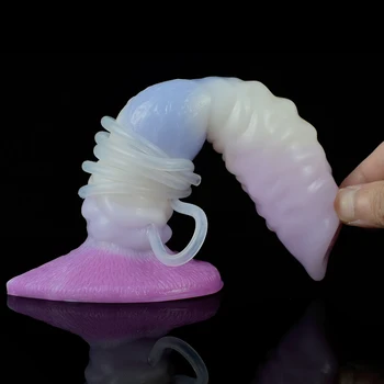 Animal Dildo With Sucker Wolf Knot G-spot Clitoral Stimulator Squirting Ejaculation Penis Cock Dildo For Girls Adult Products 3