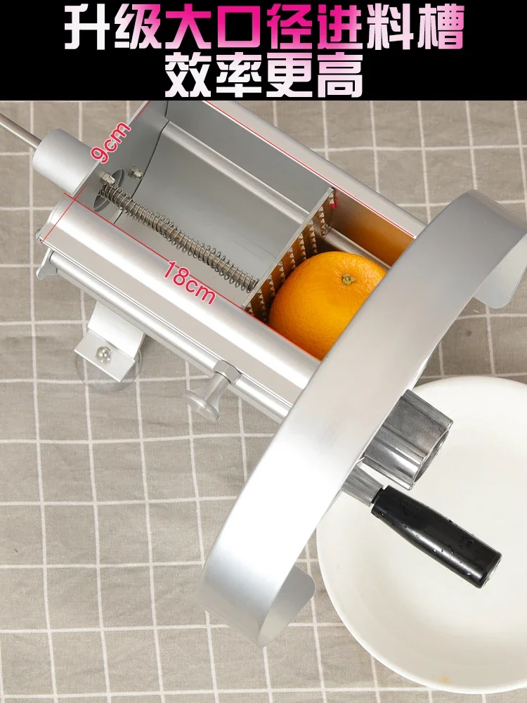 

Stainless steel commercial manual slicer for cutting fruits, lemon slicer for potatoes, carrots, ginger slices,