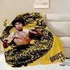 K-Kung fu B-Bruce L-Lee Blanket Skin friendly comfort warm soft plush blanket suitable sofa living room office bedroom 1