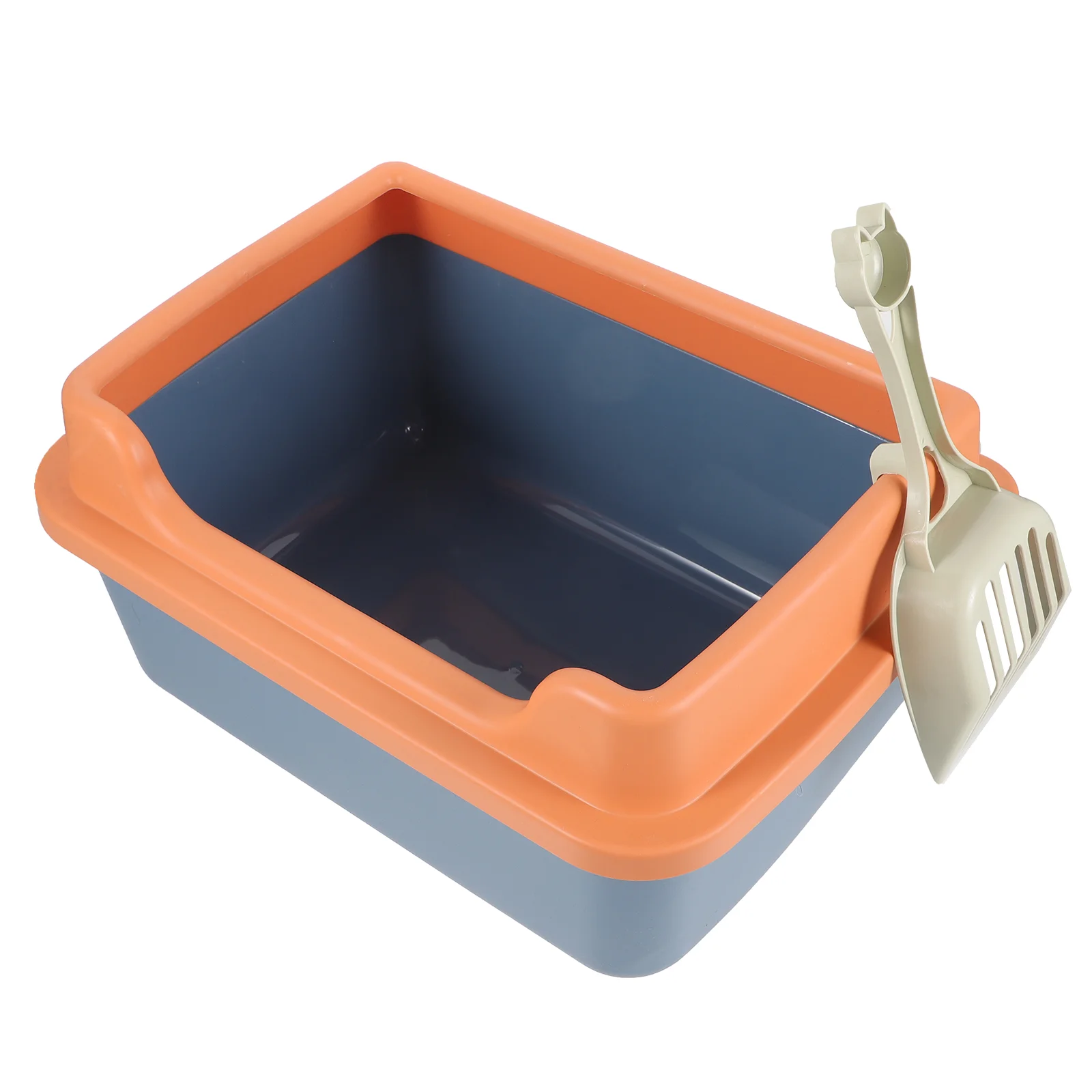 

Cat Litter Box Household Toilet Kitten Semi-Enclosed Type Large Capacity Bedpan Pet Clean Open Boxes