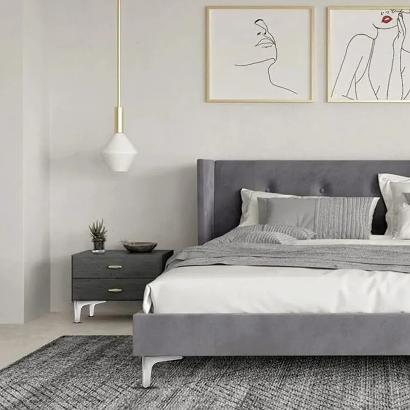4 Stück moderne Möbelbeine aus Metall, Möbelbeine, Ersatz für Kommode, Schrank, Couch, Bett, Stuhl, Tisch, DIY-Ersatzteile – Detail 5