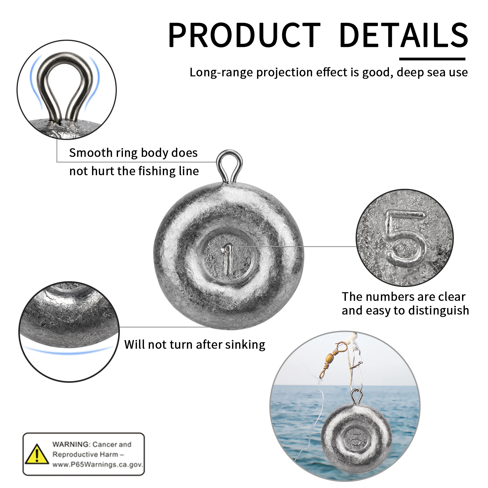 Disc Sinkers Fishing Weights,Coin Sinkers Weights Saltwater Surf