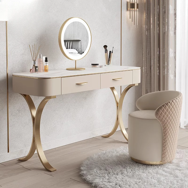 

Mirror Storage Dressing Table Nordic Items Desk Make Up Vanity Dresser Drawers Living Room Penteadeira Bedroom Furniture