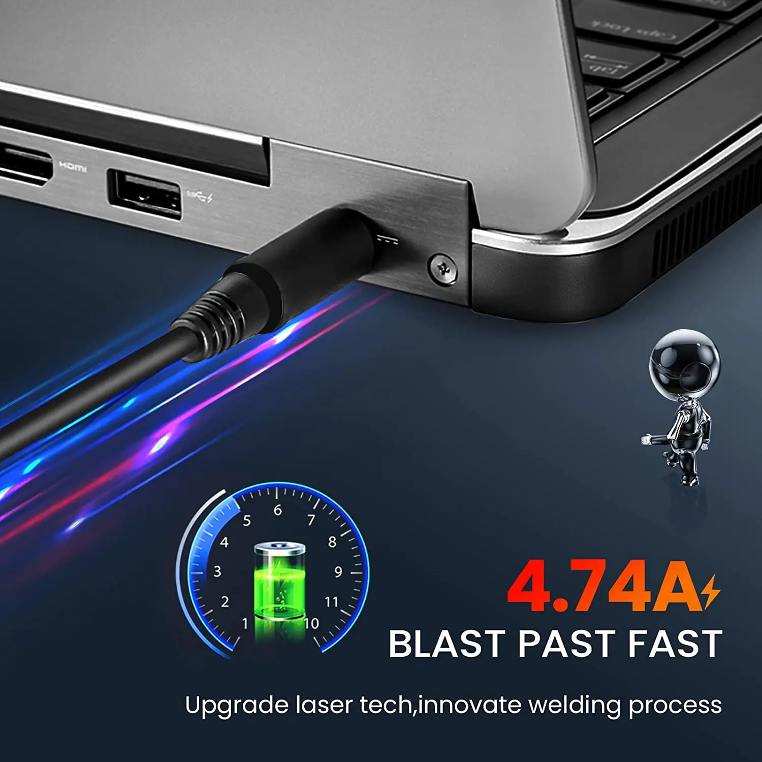 本物の 90 ワットラップトップ AC アダプタ充電器電源 AC アダプタ用