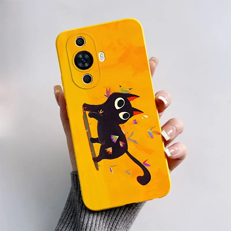 Cute Cat & Puppy Dog Soft Silicone Phone Case - Cartoon Design Cover for 6.7 and 6.78 Smartphones