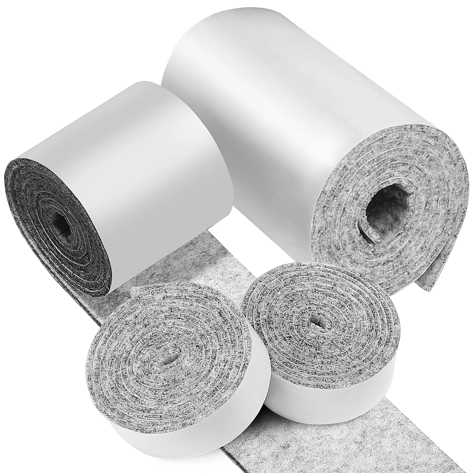 4 Rolls Flooring DIY Furniture Felt Pads Sofa Adhesive Tape Self Strips Tapes Protector