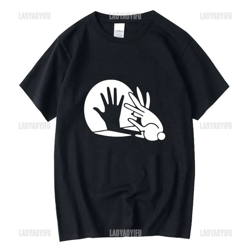 

Забавная женская футболка, дизайнерская Повседневная мужская футболка с принтом «тень марионетка», Мужская футболка с круглым вырезом, Женская хлопковая Футболка с графическим принтом