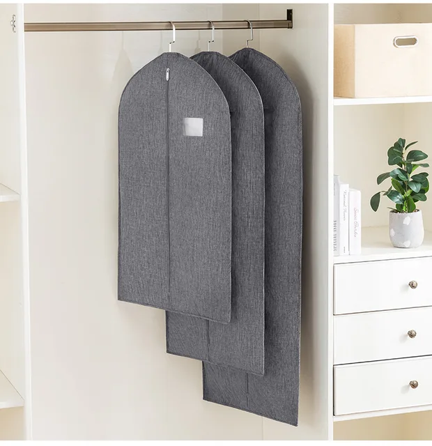 Borsa Appendiabiti Tridimensionale - Copri Cappotti E Piumini, Antipolvere, Traspirante, Taglia M Khaki