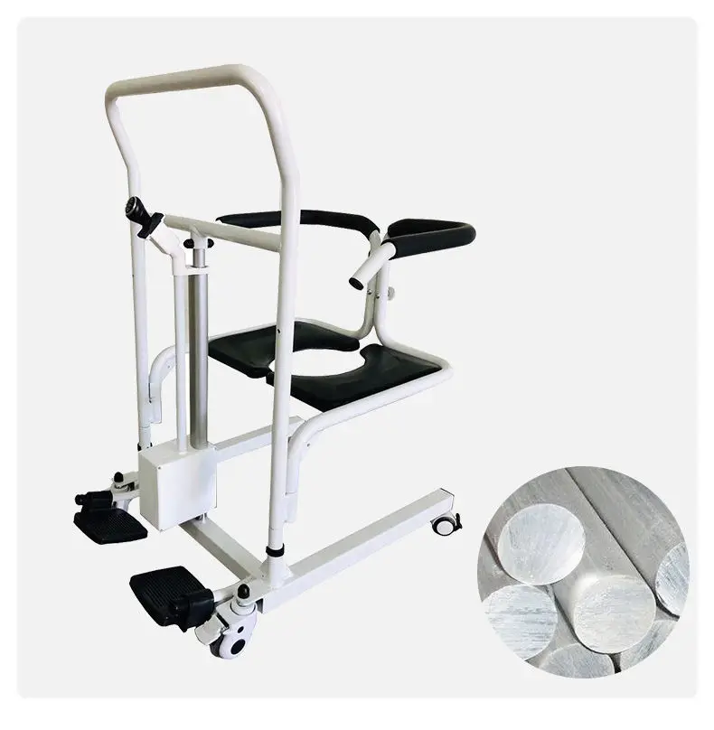 

wholesale medical portable electric hydraulic toilet wheelchair move elderly patient nursing transfer lift commode chair