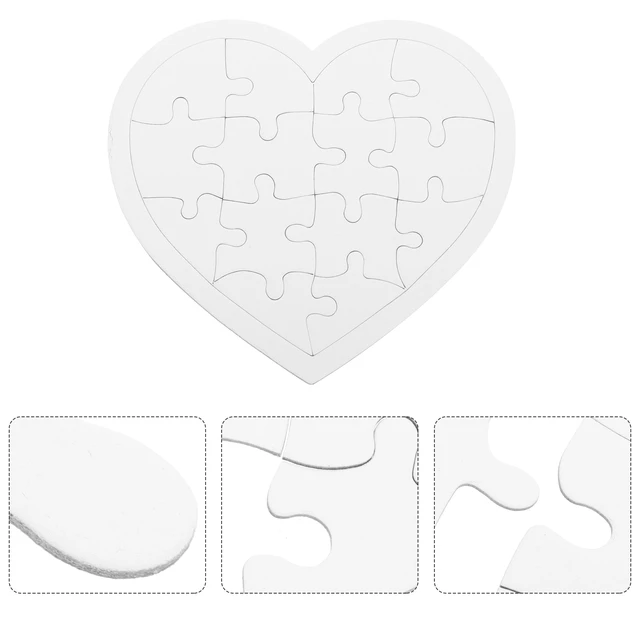 Jigsaw Puzzles 4 Piece - White - 4 x 4