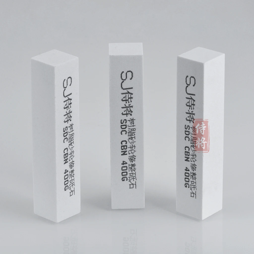 SDC CBN 소결 수지 다이아몬드 그라인딩 휠 그라인딩 헤드 400G의 평면 및 동심 드레싱을 위한 백색 커런덤 오일스톤