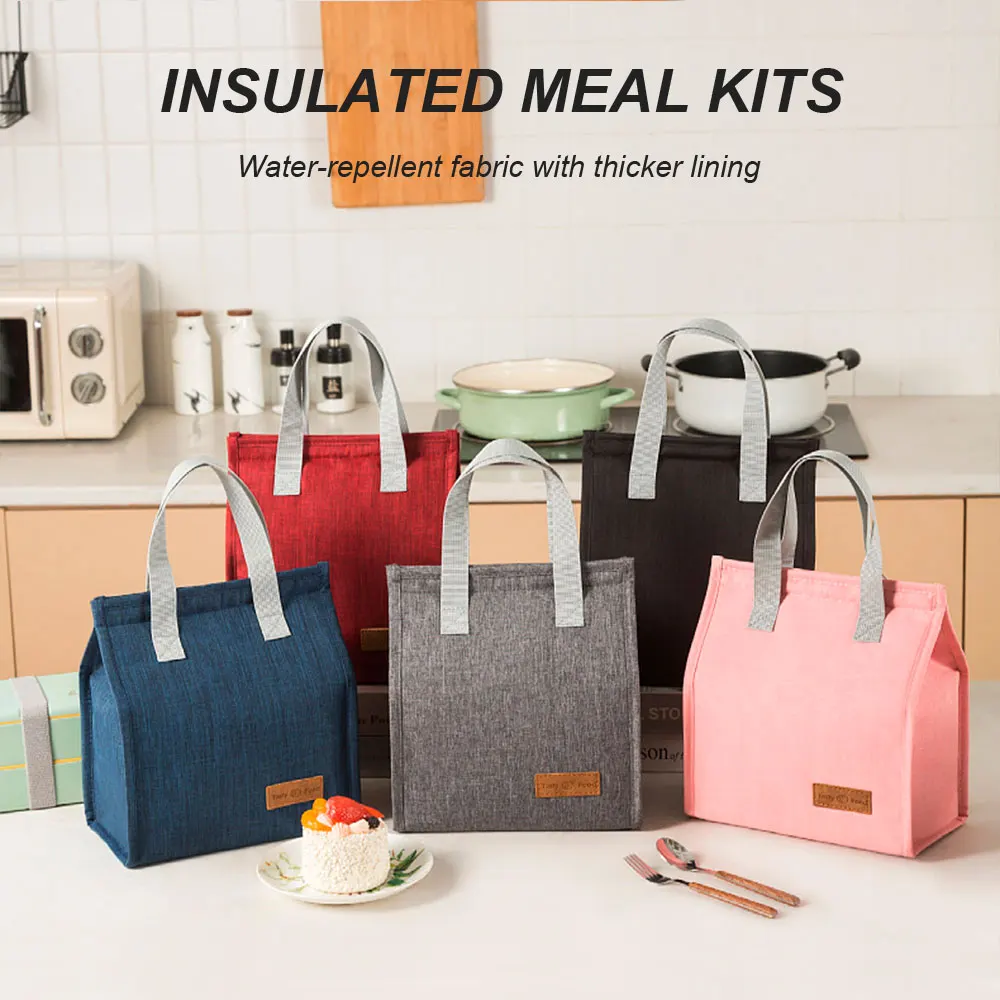 Insulated Lunch Bag Insulation Bento Pack Aluminum Foil Rice Bag Meal Pack Ice Student Bento Lunch Handbag Cooler