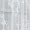 Nordic lace window screen curtain partition pull curtain white embroidered door curtain coffee curtain  home decoration 3