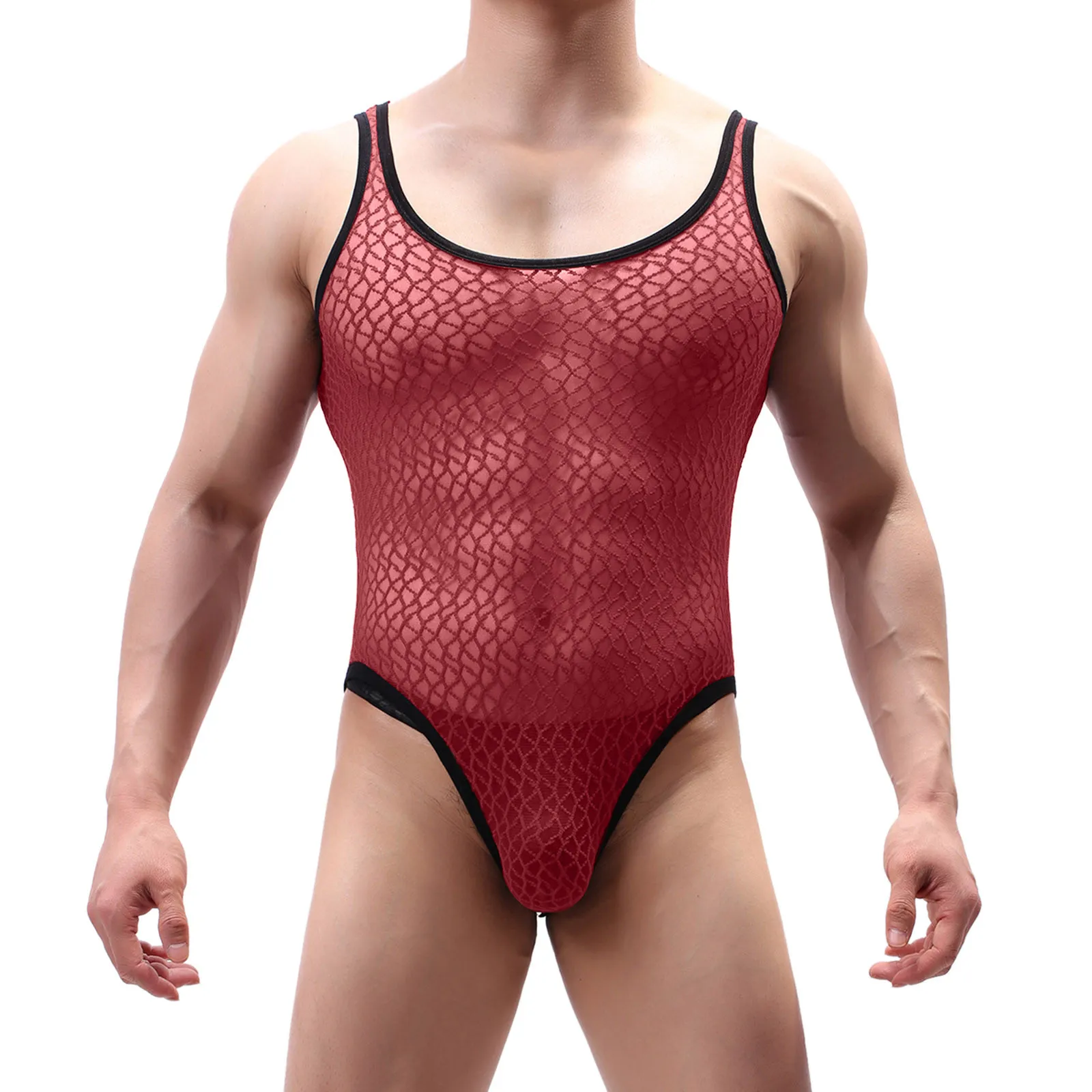 

Мужское сексуальное боди, нижнее белье, эротические газовые прозрачные трико, нижнее белье, с высокой вилкой, U-выпуклые комбинезоны, эротическое нижнее белье для женщин