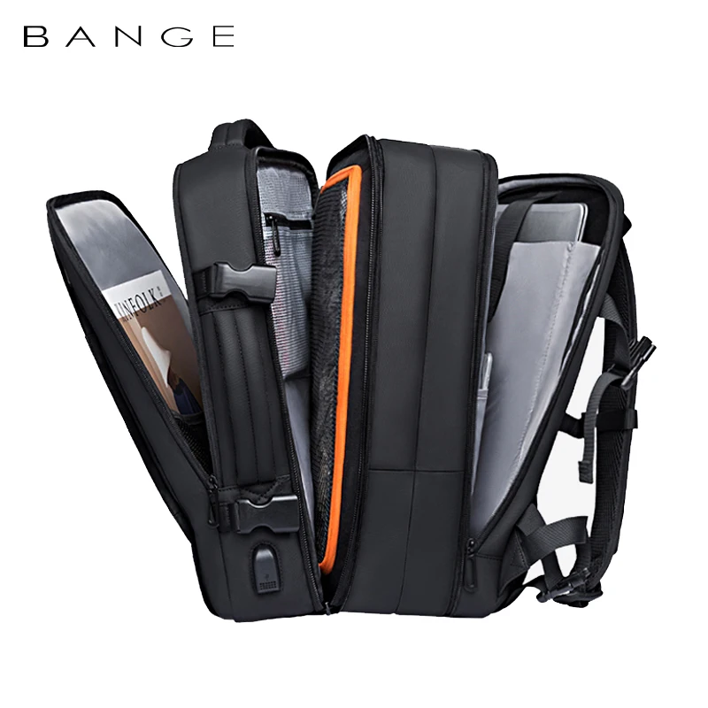 Travel Backpack Men Business Aesthetic Backpack School Expandable USB