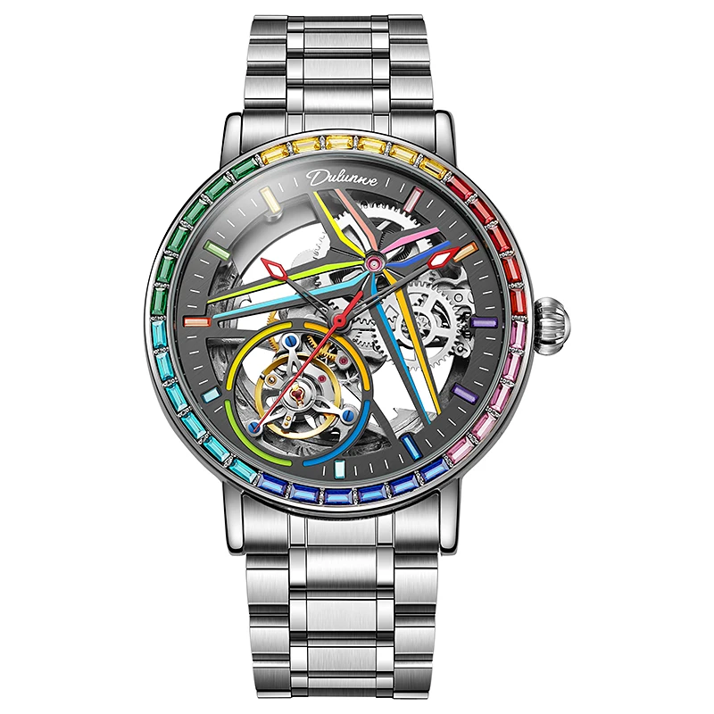Skeleton Tourbillon Watches Men Top Brand Luxury 3ATM Waterproof