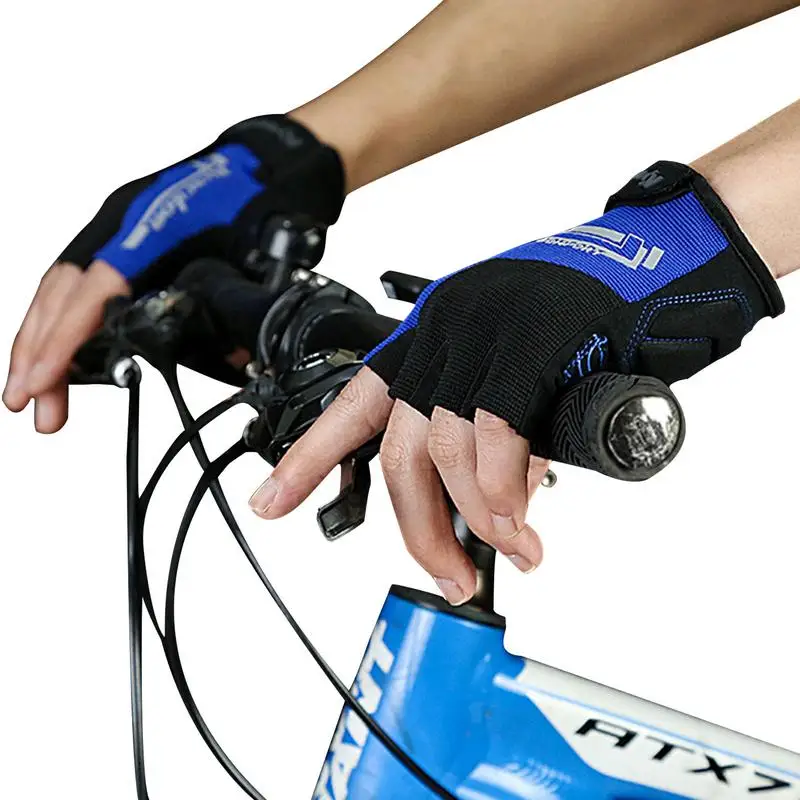 

Велосипедные перчатки на полпальца, велосипедные перчатки, спортивные велосипедные перчатки, дышащие велосипедные перчатки с подкладкой, Нескользящие велосипедные перчатки на полпальца с подкладкой