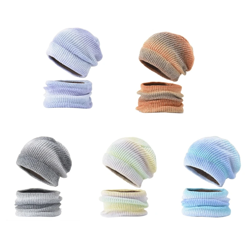 

Зимняя шапка и шарф. Шейный платок. Градиентный шарф. Шапка-бини. Набор шарфов на шею.