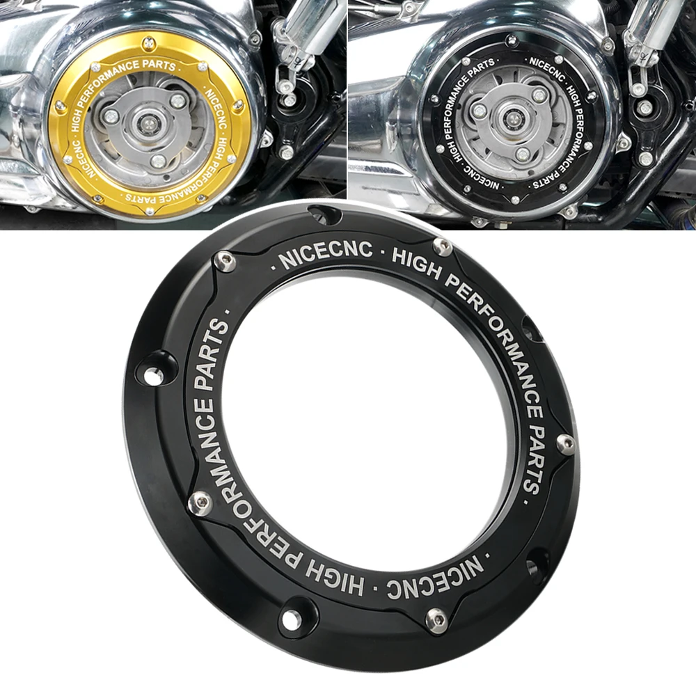 Clear Derby Clutch Cover For Harley Street Glide Special Tri Glide Ultra Limited Flhtcutg Flhtk