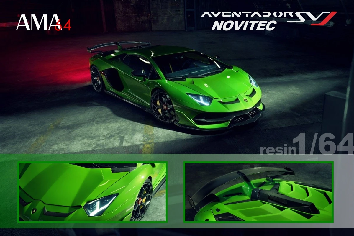 

1:64 AMA64 Aventador SVJ LP770-4 Resin Model Car
