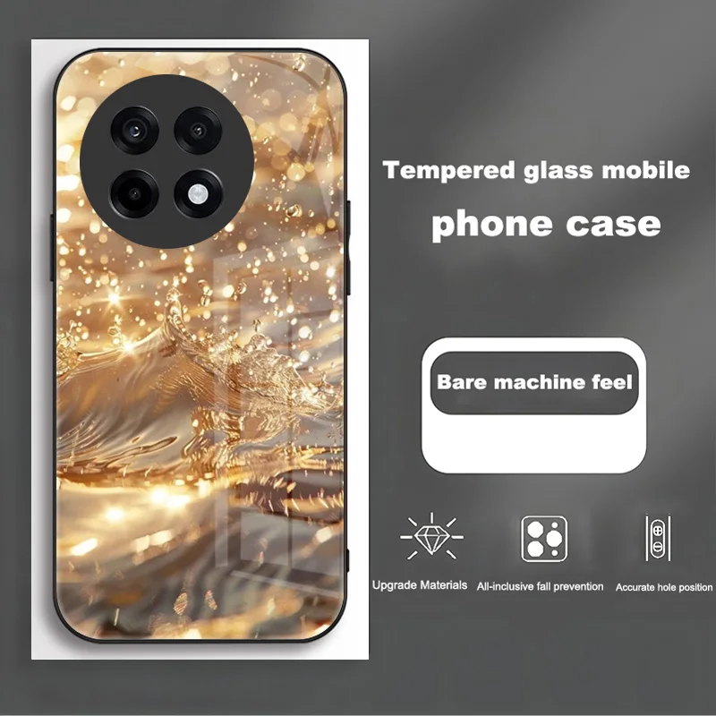 Tempered Glass Shockproof Protective Case with Hard PC Cover
