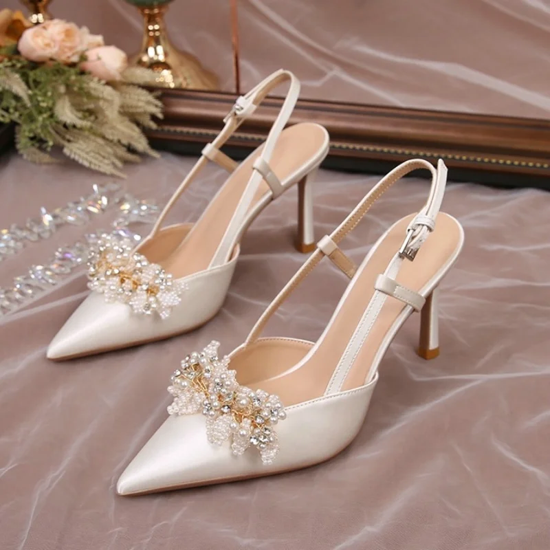 Party Wear White Shoes Women Heels Party Wear White High Heel