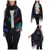 Jinx Monkey Anime Scarf for Womens Fall Winter Shawl Wrap Arcane Game Long Shawl Scarf Ladies 2