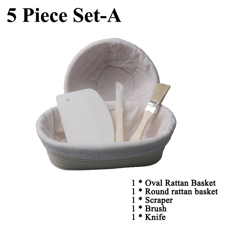 Ensemble de Paniers de Fermentation pour Pain (Rond) - Paniers de