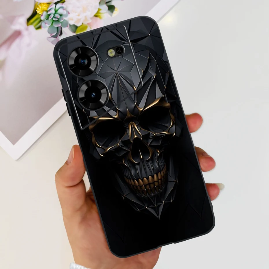 Cool Dragon Pattern Phone Case | Soft TPU Black Silicone Cover