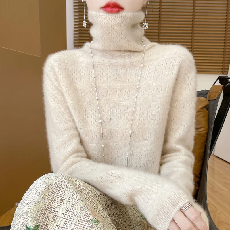 New AutumnWinter High-Neck Pullover Sweater For Women From Europe And The US