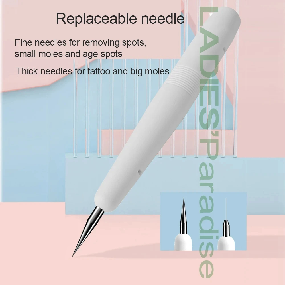 Blackhead Remover Skin Tag Removal Tool Acne Remover Laser Skin Treatment Harmless Freckle Tattoo Removal Mole Dark Spot Eyebrow Pigment Wart Acne Remover Beauty Care Replaceable Needle Salon Machine