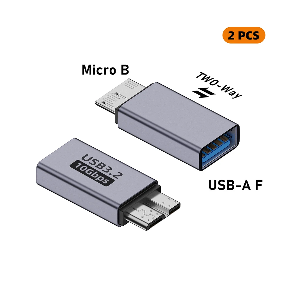 USB C 3.0 Micro B to Type C Female Adapter for Laptops and External Hard Drives