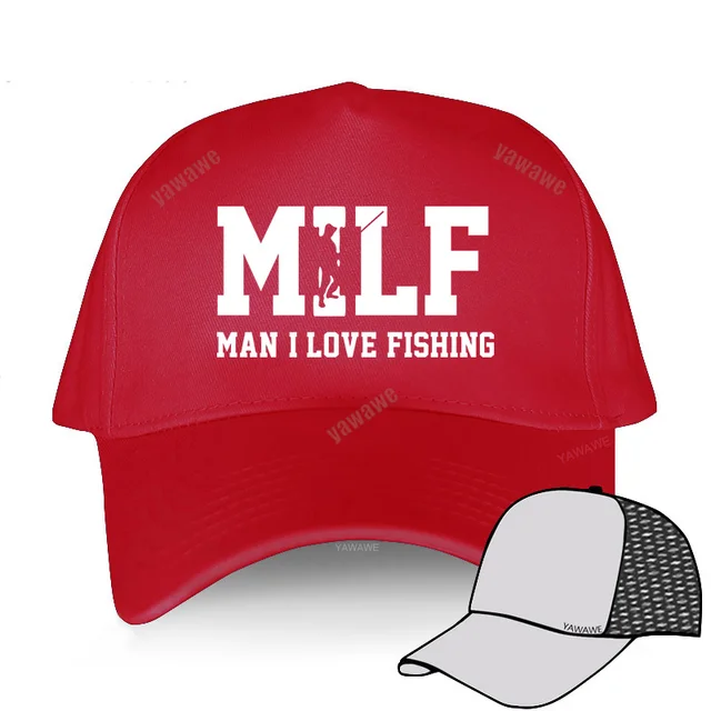 MILF Man I Love Fishing Baseball Caps 