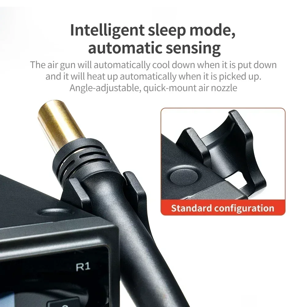 YCS R1 Pro Hot Air Gun Intelligent Rework Station 1000W 4 Nozzles for Mobile Phone Motherboard PCB BGA Repair Tools