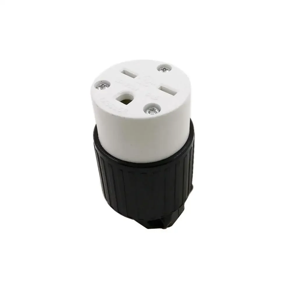 Conector fêmea da auto-fiação do soquete do nema 6-15 p masculino americano do conector industrial dos eua 6-15r para o cabo de alimentação 15a 250 v