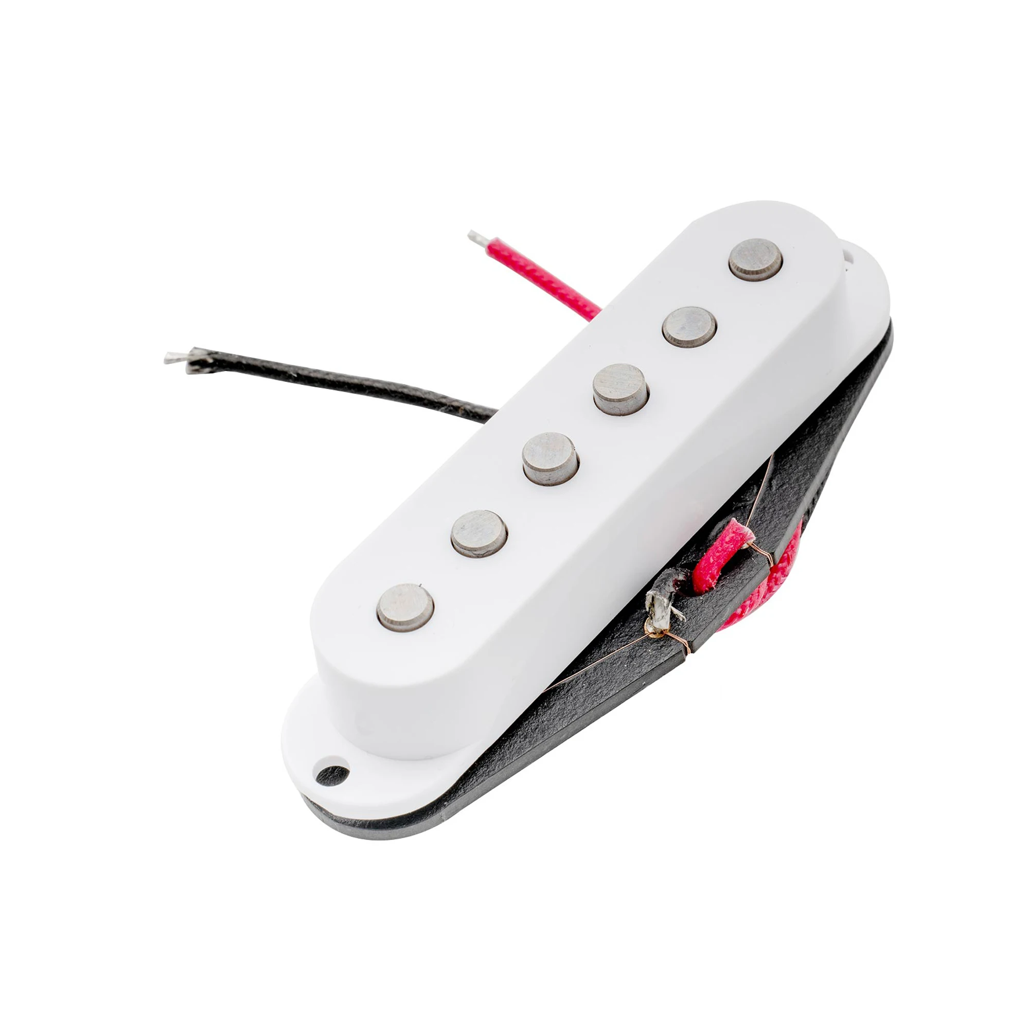 

Artec SSA-12 Vintage Staggered Alnico 5 Single Coil Bridge Pickup 6.5K for Strat Style Electric Guitar, White