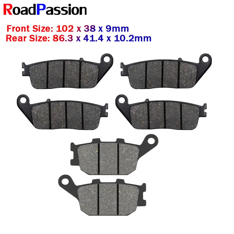 

Motorcycle parts Front Rear Brake Pads Disks For HONDA STREET BIKES CB750 F2 CB Seven Fifty CB 750 1992-2002