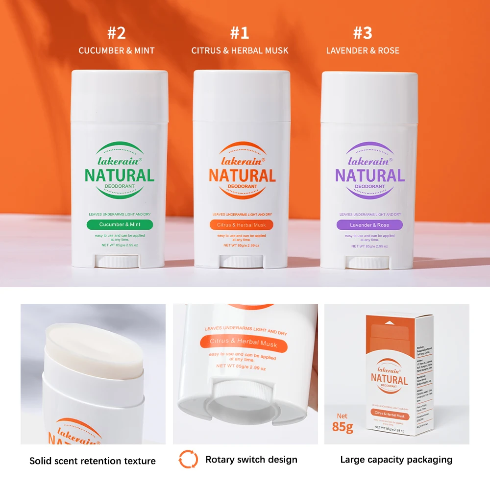Deodorant stick Natural Deodorant Stick Beauty Health Antiperspirant Cream Body Skin Care Underarm Anti Odor Women Men Sports