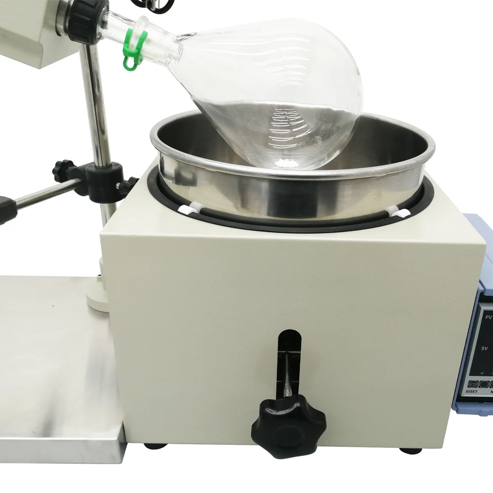 2L Rotary Evaporator Rotavapor Lab Manual Lifting Professional 0-120 R/min 110V Laboratory Heating Bath Evaporation Apparatus