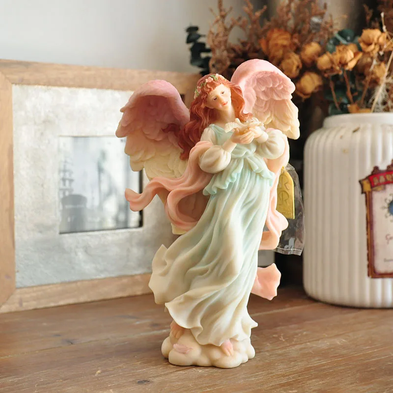 

Village Hand-painted Pigeon Angel Of Peace Fairy Boutique Scene Decoration Home Decor Home Decoration Accessories