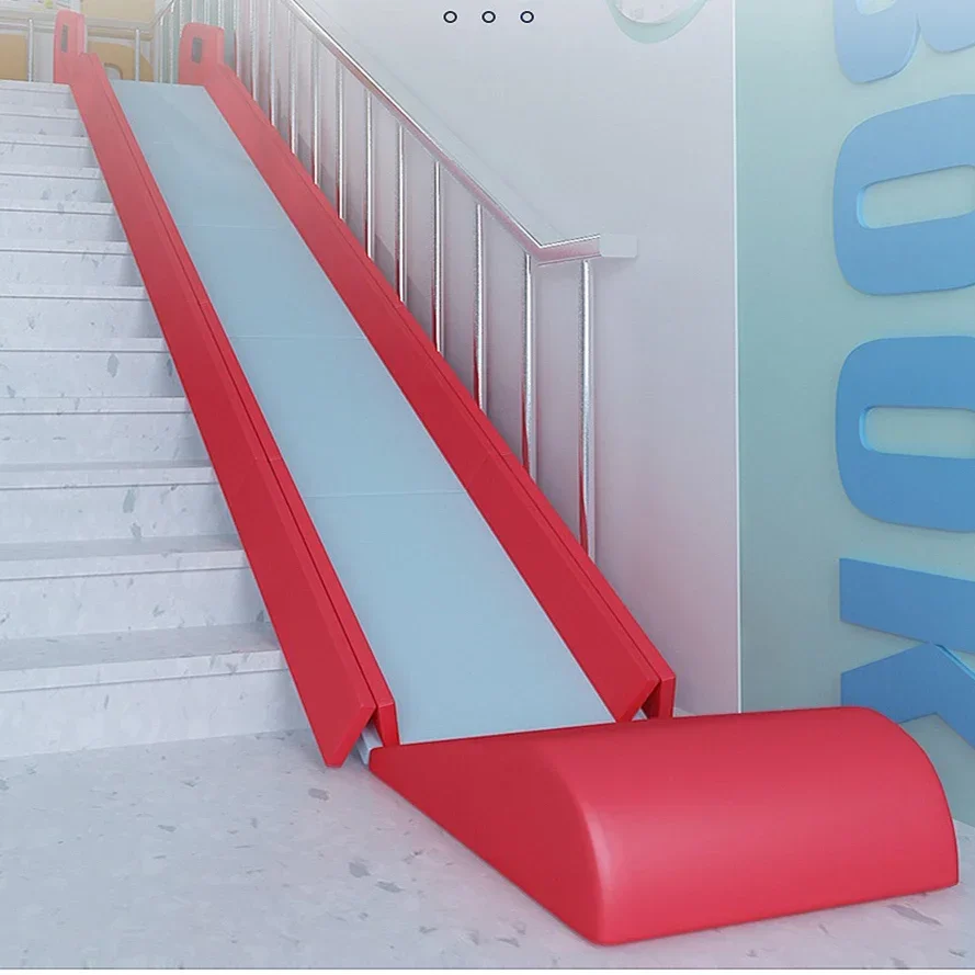 Foldable Floor Stair Slide for Kids collapsible Safe Slide Way Handmade on Stairs