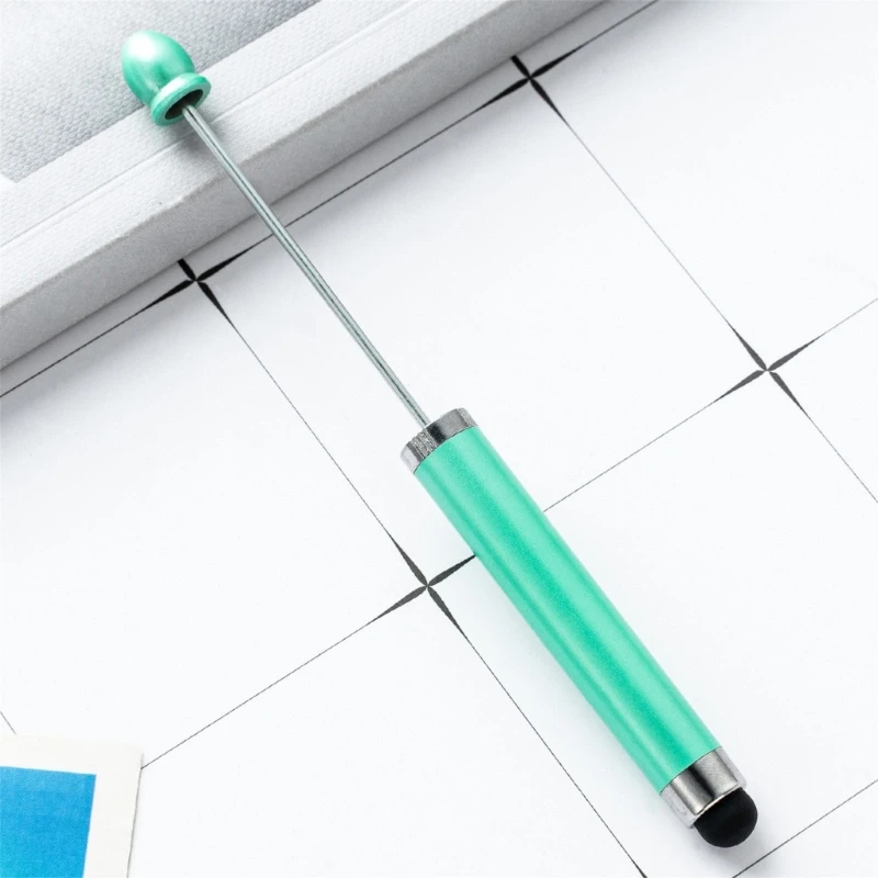 6PCS 2-in-1 Stylus Ballpoint Pen Beadable Ballpoint Pen with Stylus Cover, Write Smoothly for Women Man Writing ballpoint pen,multifunction ballpoint pen,multifunctional pen,ball point pen
