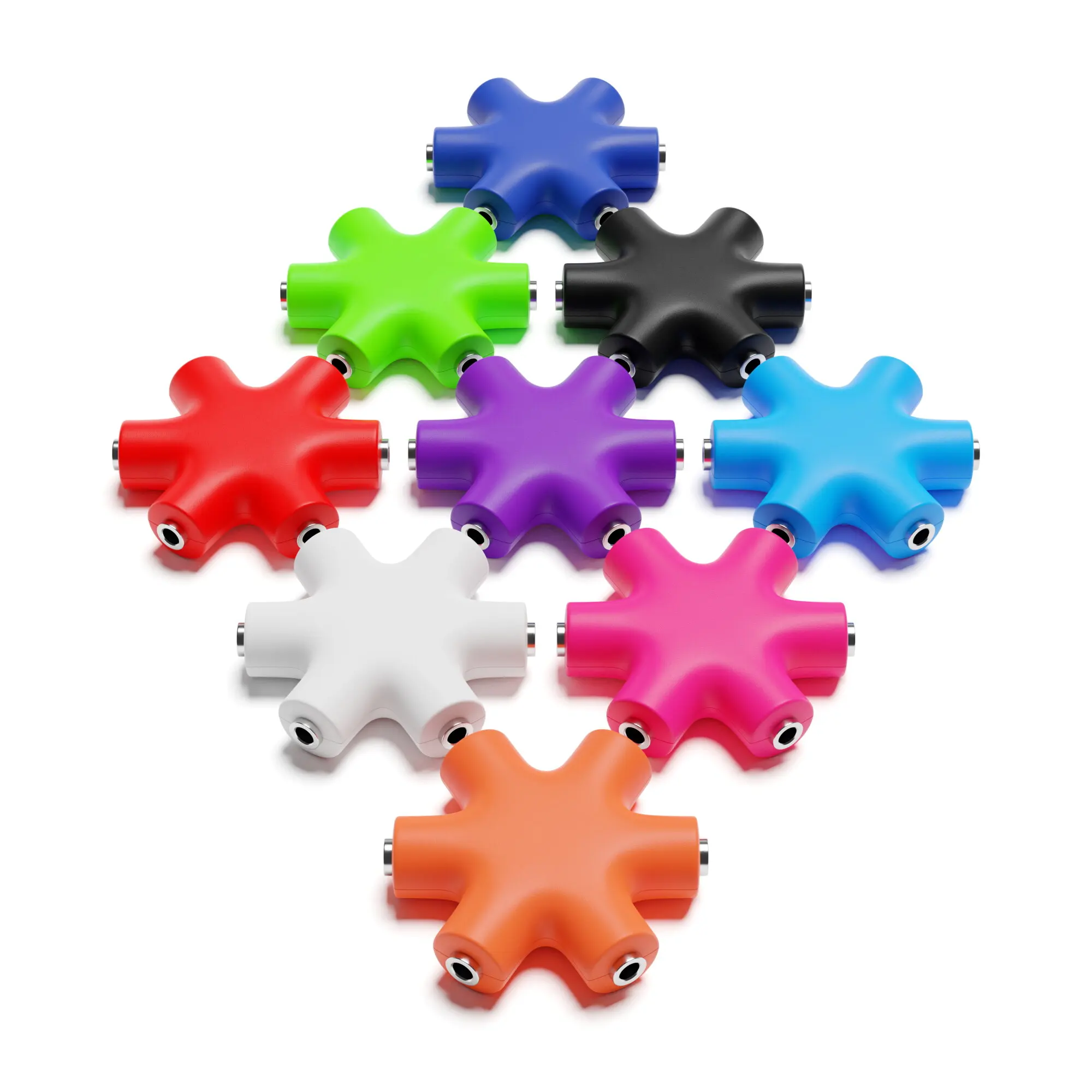 Excelvalley Mono Patch Cable Splitter Ts 3.5mm 1/8" Modular Synth