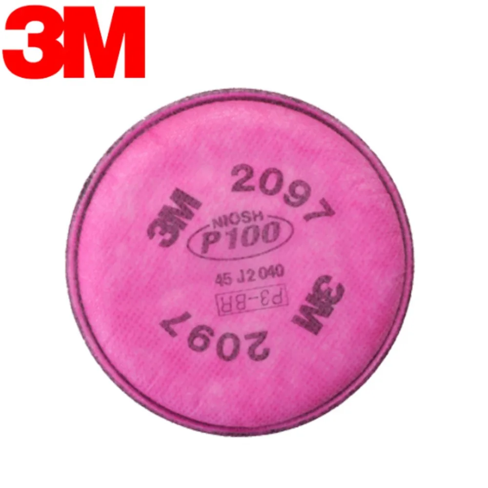 Paquet de 10 filtres 3M 2097 P100 pour masque 6200 7502, empilés