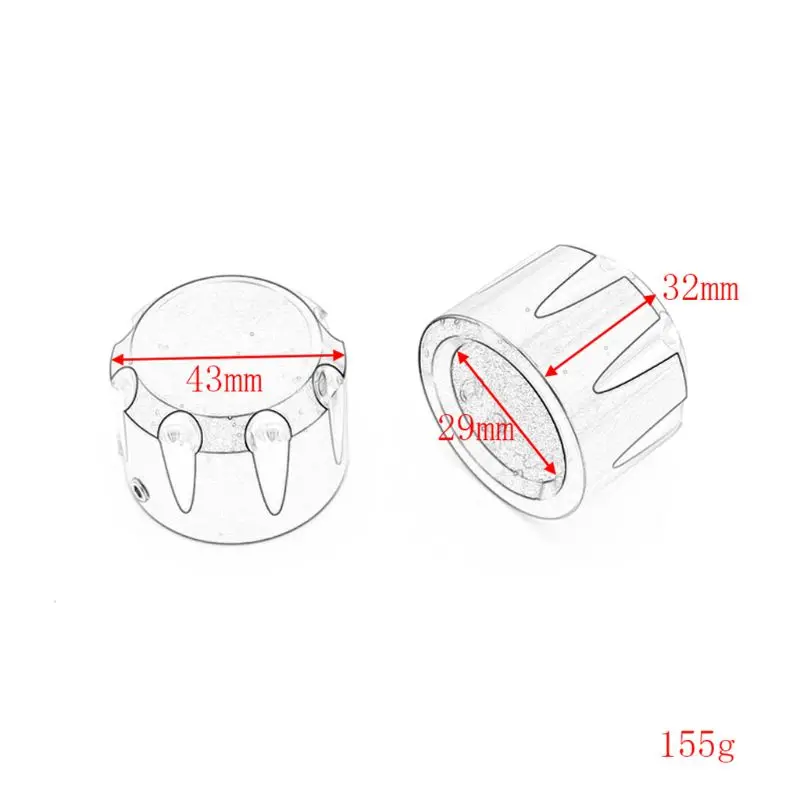 

Motorcycle Front Black Nut Cover for Electra Street