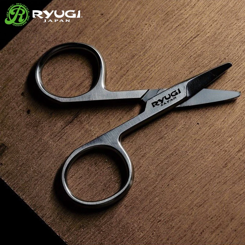 RYUGI 스테인레스 스틸 낚시 가위, SUS410 꼰 라인 커터, 수제 낚시 도구, 휴대용 가위, 야외 액세서리