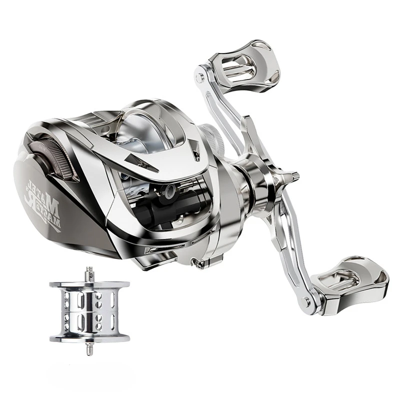 

New 2023 5+1BB Magnetic Brake System Baitcasting Fishing Reel Gear Ratio 6.3:1 Left/Right Handed Ultra Light Fishing Wheel