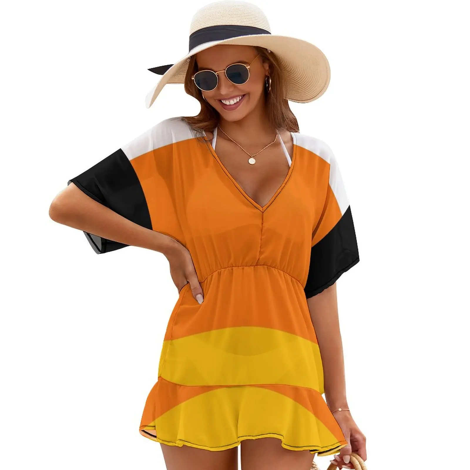 

Candy Corn Costume Cover Ups wedding guest dress 2024 Female clothing dresses for prom