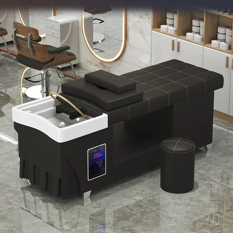 Japanese Head Spa Shampoo Chair Luxury Massage Fumigazione Attrezzature Per Parrucchieri Sedia Stylist Lettino Massaggio Equipment Mq50Sc